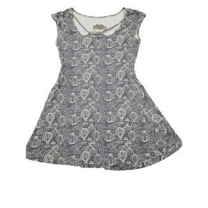 Effies Heart Dress gray grey hot air Balloon mod cloth sz small short sleeveless